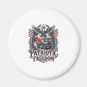 Aimant Explorateur de route désertique patriotique