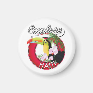 Aimant Explorez le logo Haïti.