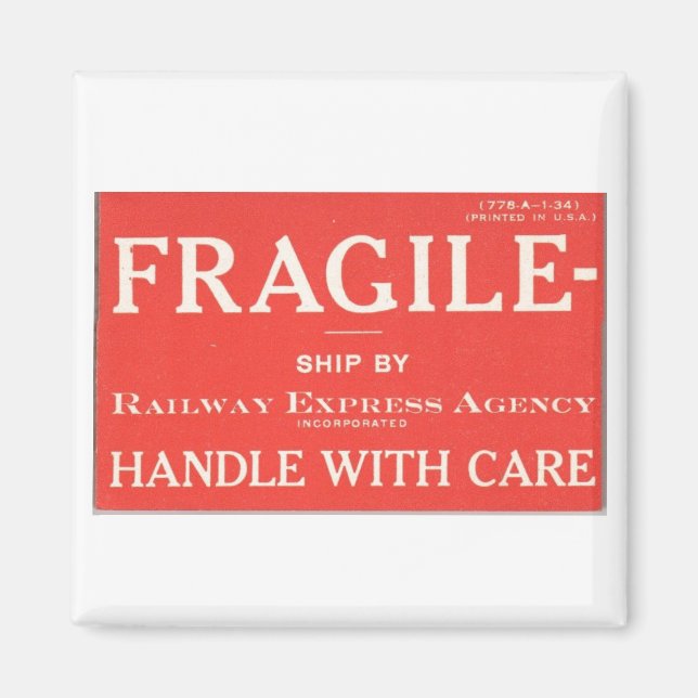 Aimant Express ferroviaire fragile     (Devant)