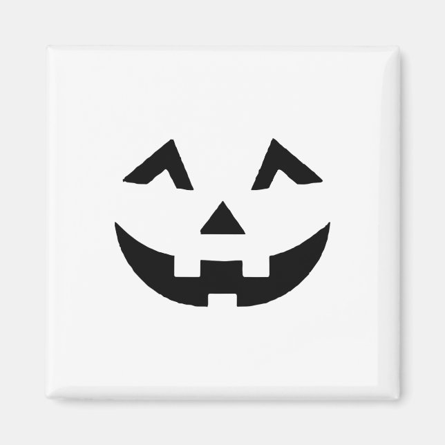 Aimant Eyelashes Jack-o'-lantern Face Citrouille Hallowen (Devant)