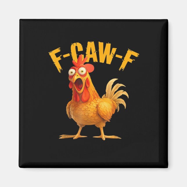 Aimant F-Caw-F Chicken Classic Retro Style (Devant)