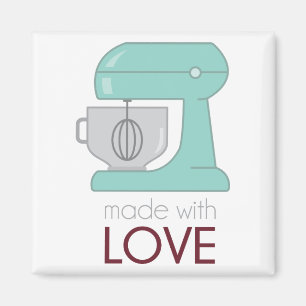 Aimant Fabriqué avec un mélange de cuisine d'amour
