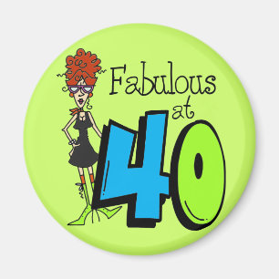 Aimant Fabuleux roux à l'anniversaire 40