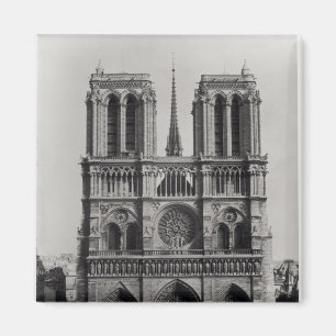 Aimant Façade de Notre-Dame, Paris, fin du 19ème siècl
