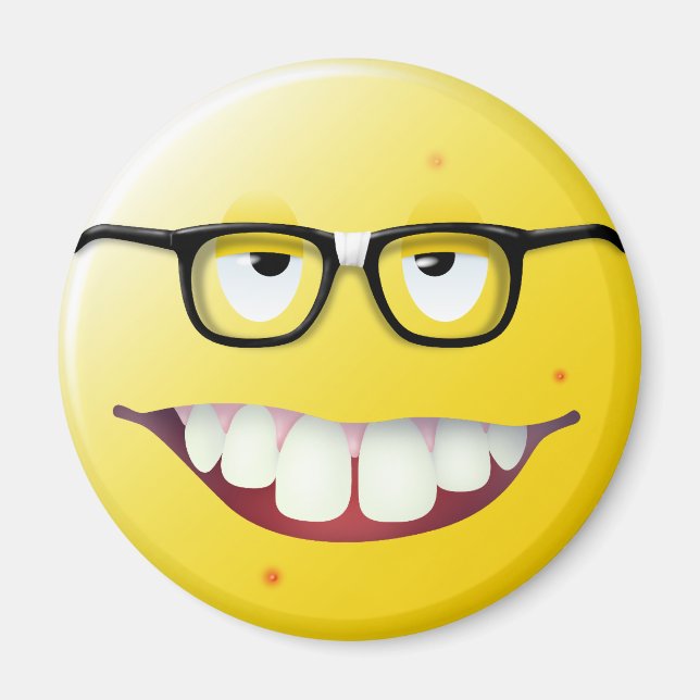 Aimant Face nerd (Devant)