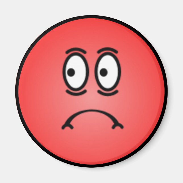 Aimant Face Silly Smiley de luxe (Devant)