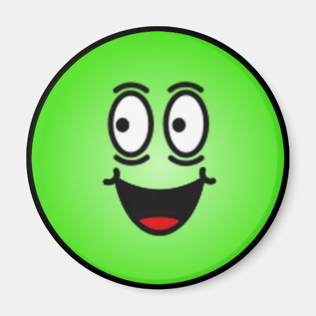 Aimant Face Silly Smiley de luxe (Devant)
