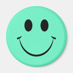 Aimant Face verte et heureuse