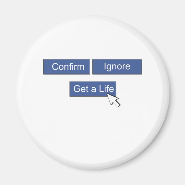 Aimant Facebook a une vie (Devant)