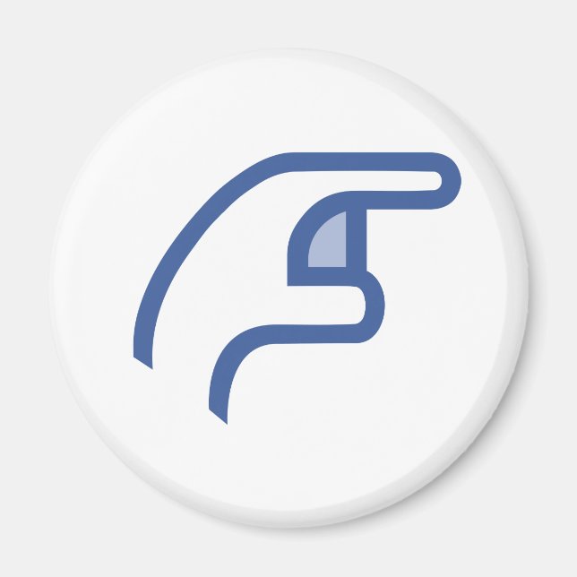 Aimant facebook POKE me (Devant)