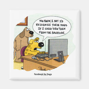 Aimant Facebook pour des chiens