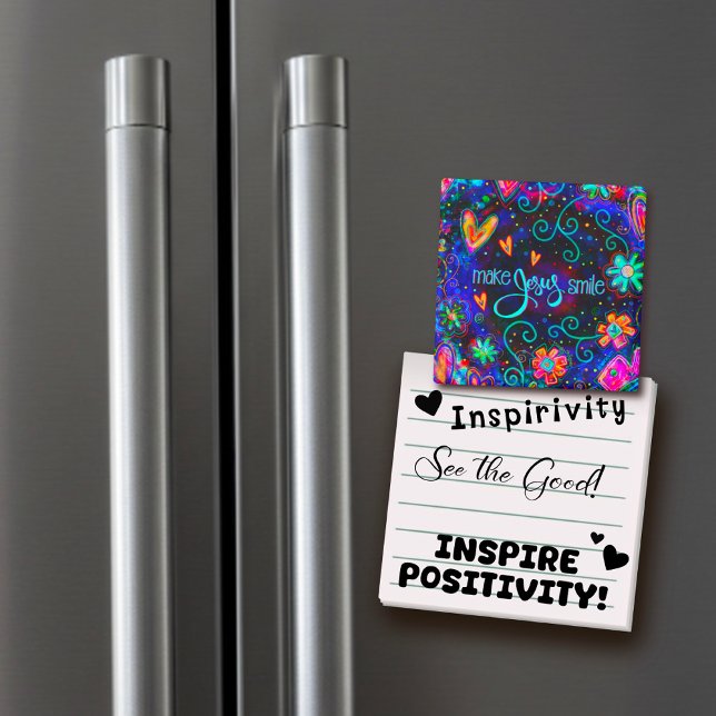 Aimant Faire de Jésus Sourire amusant Inspiritisme Encour (Créateur téléchargé)