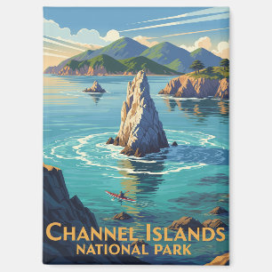 Aimant Faire du kayak dans le parc national des Channel I