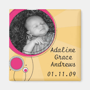 Aimant Faire-part bébé