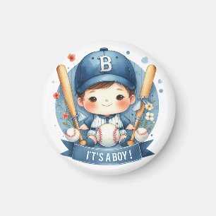 Aimant Faire-part de baseball Bliss Baby Boy