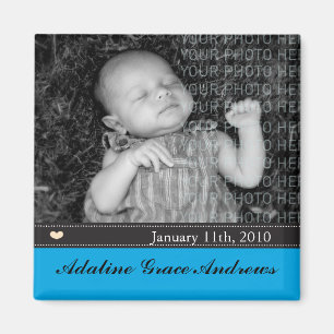 Aimant Faire-part de bébé