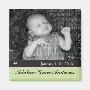 Aimant Faire-part de bébé