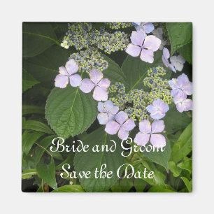 Aimant Faire part de mariage Hydrangea Mauve