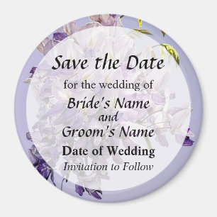 Aimant Faire Wisteria Enregistrer la Date