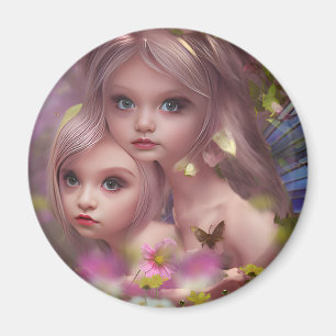 Aimant Fairy Sisters Amoungst the Flowers in the Forest