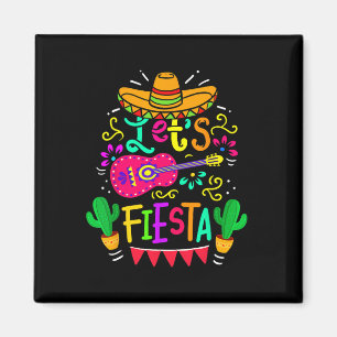 Aimant Faisons la fête Cinco De Mayo Fête Mexicaine Guita