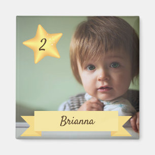 Aimant fait sur commande de photo avec le nom et
