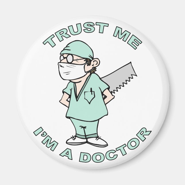 Aimant Faites-moi confiance, je suis docteur (Devant)
