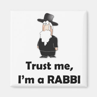 Aimant Faites-moi confiance Je suis un rabbin - Drôle hum