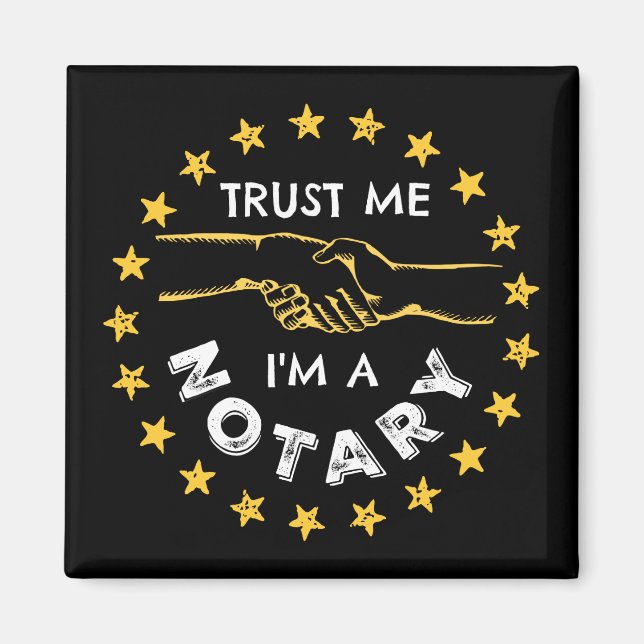 Aimant Faites-moi confiance, je suis une poignée de main  (Devant)