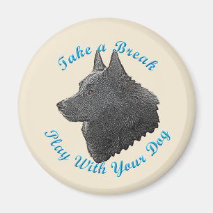 Aimant Faites une pause (le Schipperke)