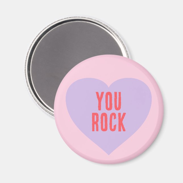 Aimant Faites votre coeur Valentine Dire U R Sweet (Recto/Verso)