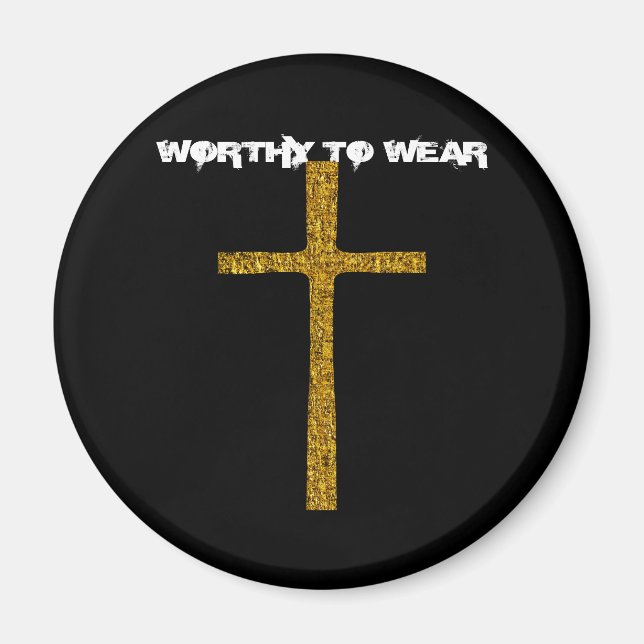 Aimant Faith Cross Gold - À Porter (Devant)