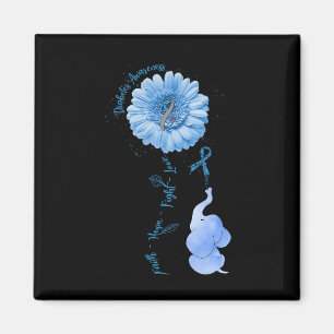 Aimant Faith Hope Combattre l'amour Elephant Tournesol Di
