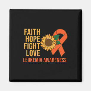 Aimant Faith Hope Combattre l'amour Leucémie Sensibilisat