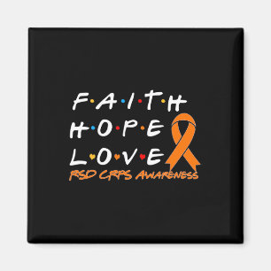 Aimant Faith Hope Love Rsd Crps Sensibilisation