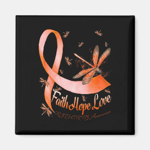 Aimant Faith Hope Love Rsd Crps Sensibilisation Dragonfly