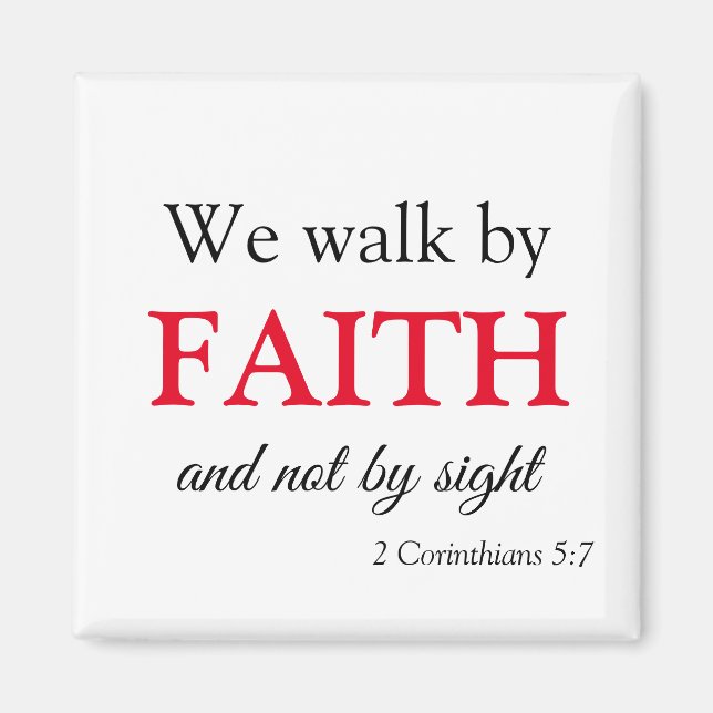 Aimant Faith Walk Bold et tendance (Devant)