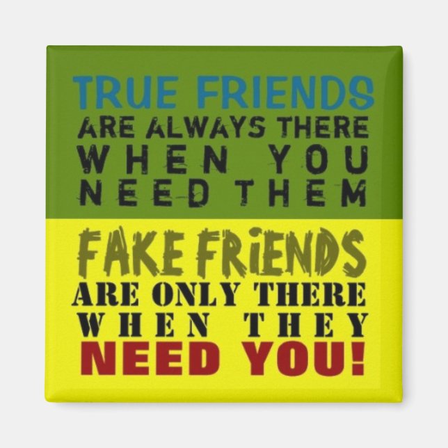 Aimant FAKE vs TRUE ~ VÉRITÉ D'aimant (Devant)