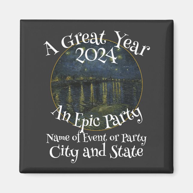 Aimant Famille Anniversaire 2024 Tshirt Parti Réunion Ret (Devant)