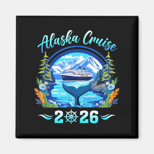 Aimant famille d'épaulards d'Alaska groupe d'amis alaskie