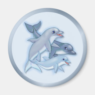 Aimant Famille Dolphin