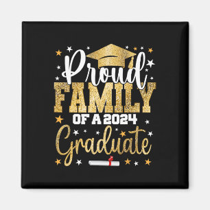 Aimant Famille D'Un Diplômé De 2024 Cl Graduation Senior