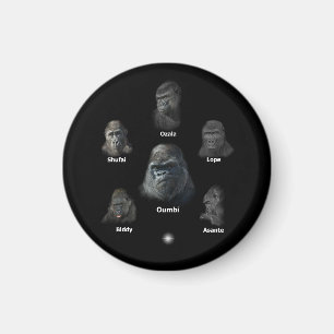 Aimant Famille Gorilla