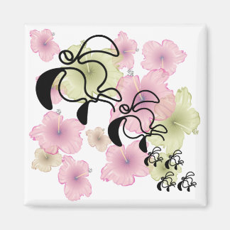 Aimant Famille Hibiscus-Tortues
