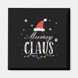 Aimant Famille Mumsy Claus Correspondant Santa Chapeau No