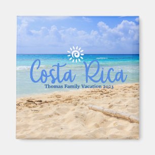 Aimant Famille personnalisée Costa Rica vacances Noël