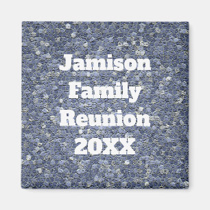 Aimant Famille Réunion Blue Grey Mosaïque Gardienne Carre