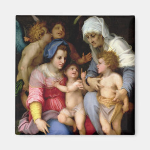 Aimant Famille sainte avec les anges, c.1515-16 (huile