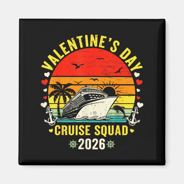 Aimant Family Matching Valentines Day For Couples Cruise  (Devant)