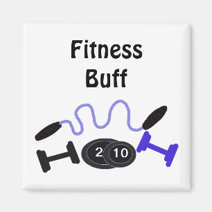 Aimant Fanatique de fitness avec équipement d'entraînemen